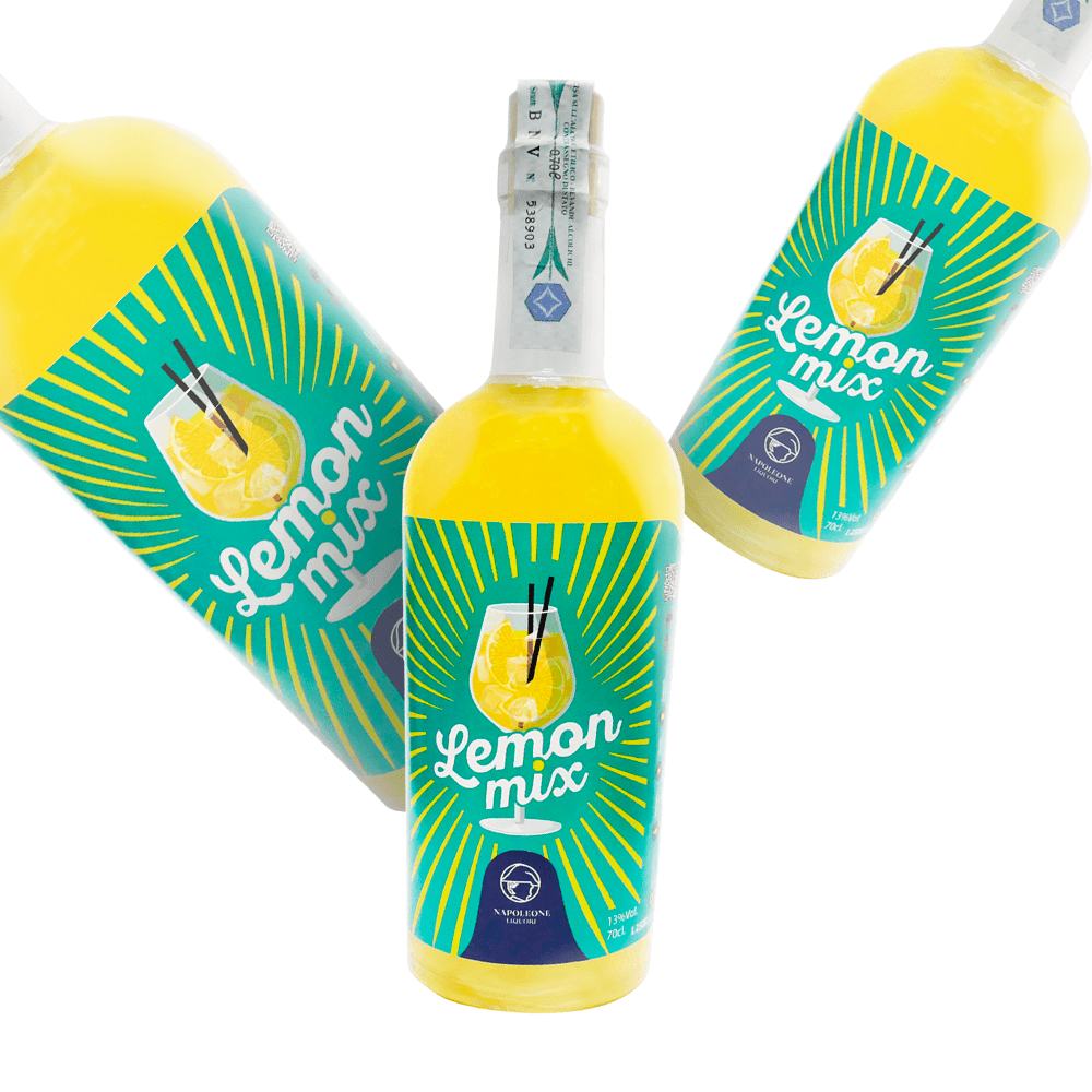 Bottiglie di lemon mix