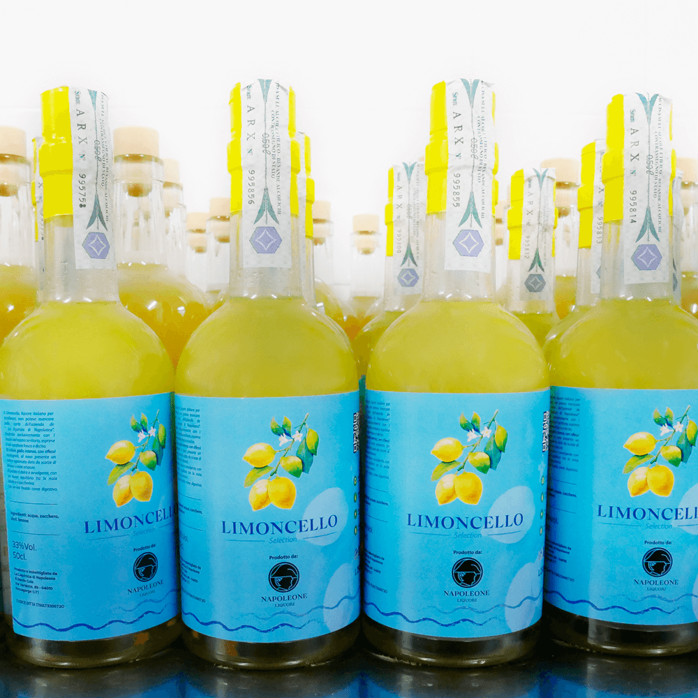 Bottiglie di limoncello selction